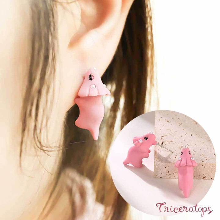 ピアス イヤーカフ | 恐竜・犬・サメ立体ピアス 2個セット