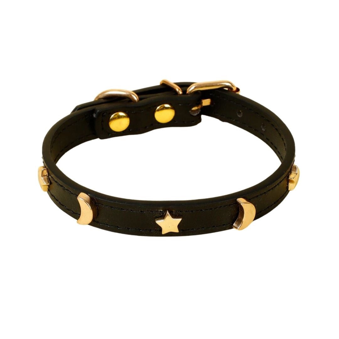 ペットグッズ | レザー首輪 猫・小型犬用 シンプル全6カラー