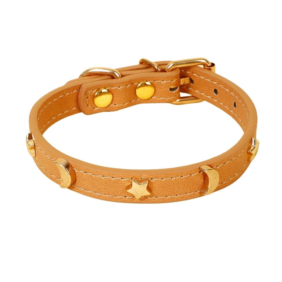 ペットグッズ | レザー首輪 猫・小型犬用 シンプル全6カラー