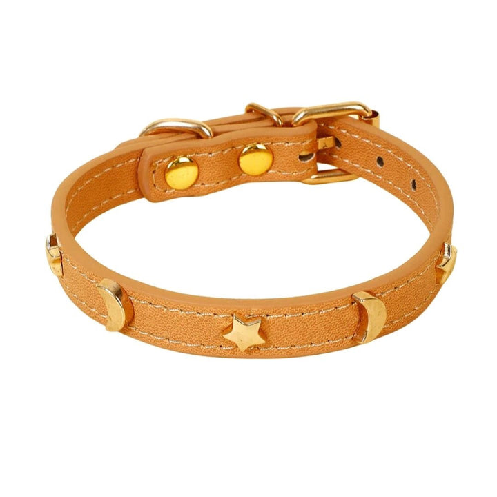 ペットグッズ | レザー首輪 猫・小型犬用 シンプル全6カラー