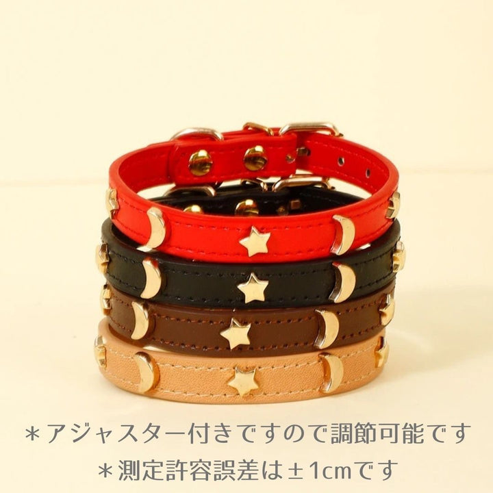 ペットグッズ | レザー首輪 猫・小型犬用 シンプル全6カラー