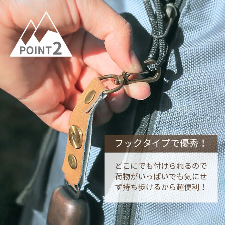 アウトドア用品 その他 | 熊よけ高デシベル鈴 コンパクトフック式 キャンプ・ハイキング用