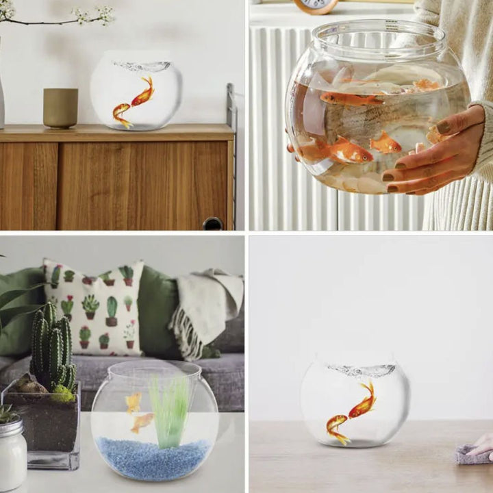 ペットグッズ | 丸型クリアプラスチック水槽 - 金魚・メダカ用