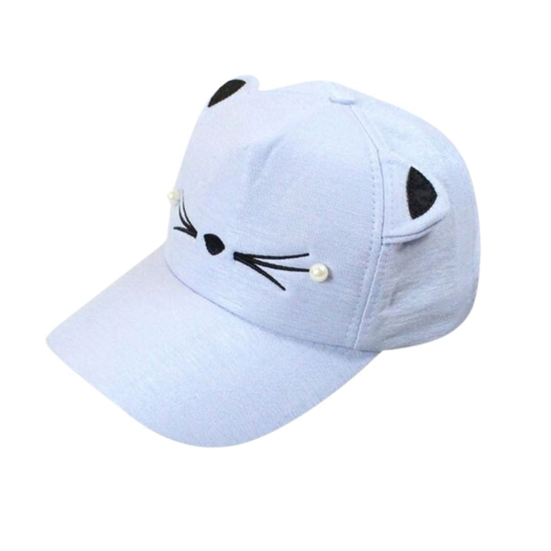 キャップ | 猫耳キャップ コットン 子供用 全5色 - 親子ペアリンクコーデ向け