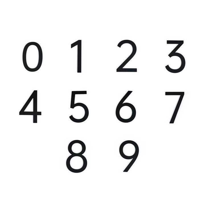 インテリア雑貨 その他 | ゴシック数字の部屋番号プレート ーVer2ー （選べる3カラー）