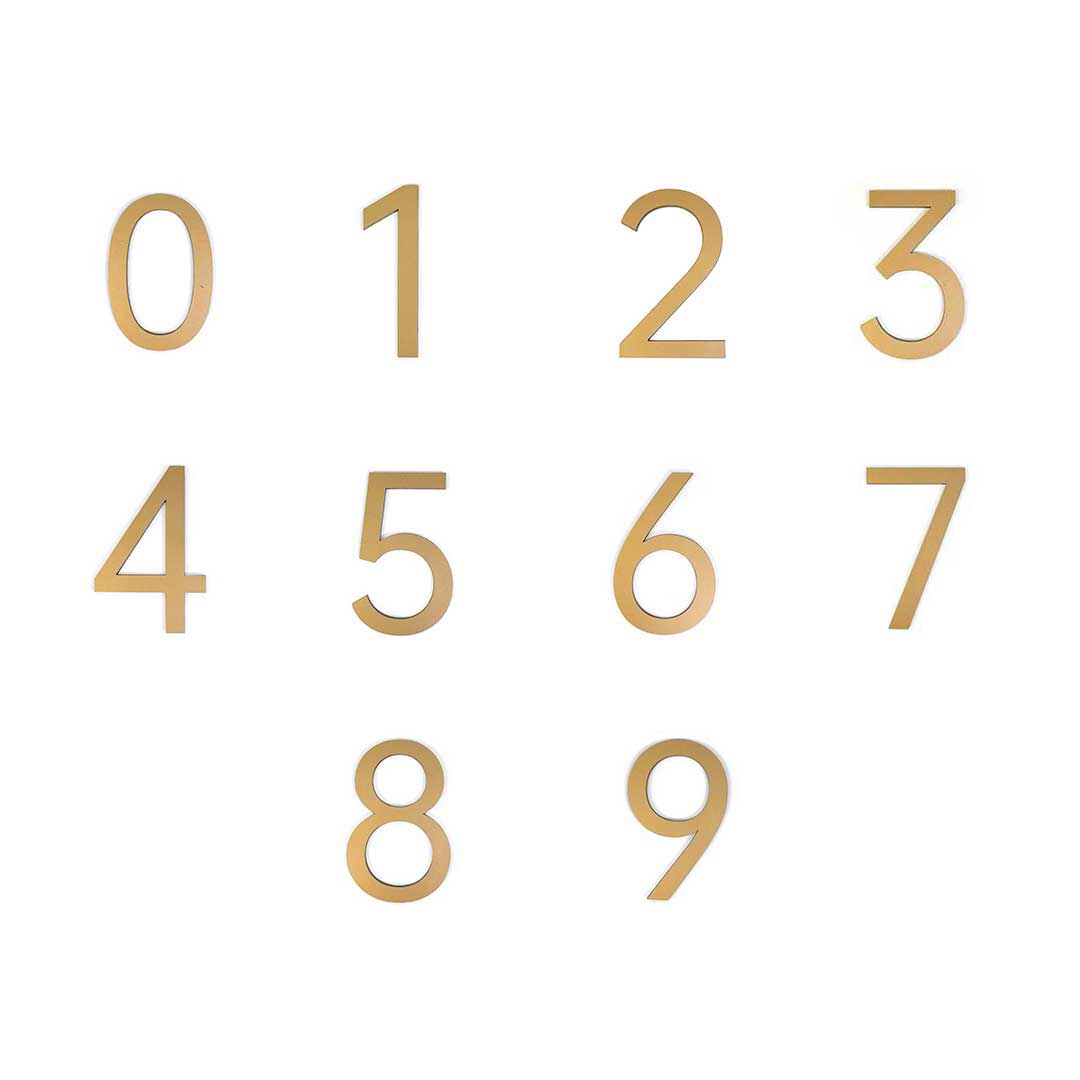 インテリア雑貨 その他 | ゴシック数字の部屋番号プレート ーVer2ー （選べる3カラー）