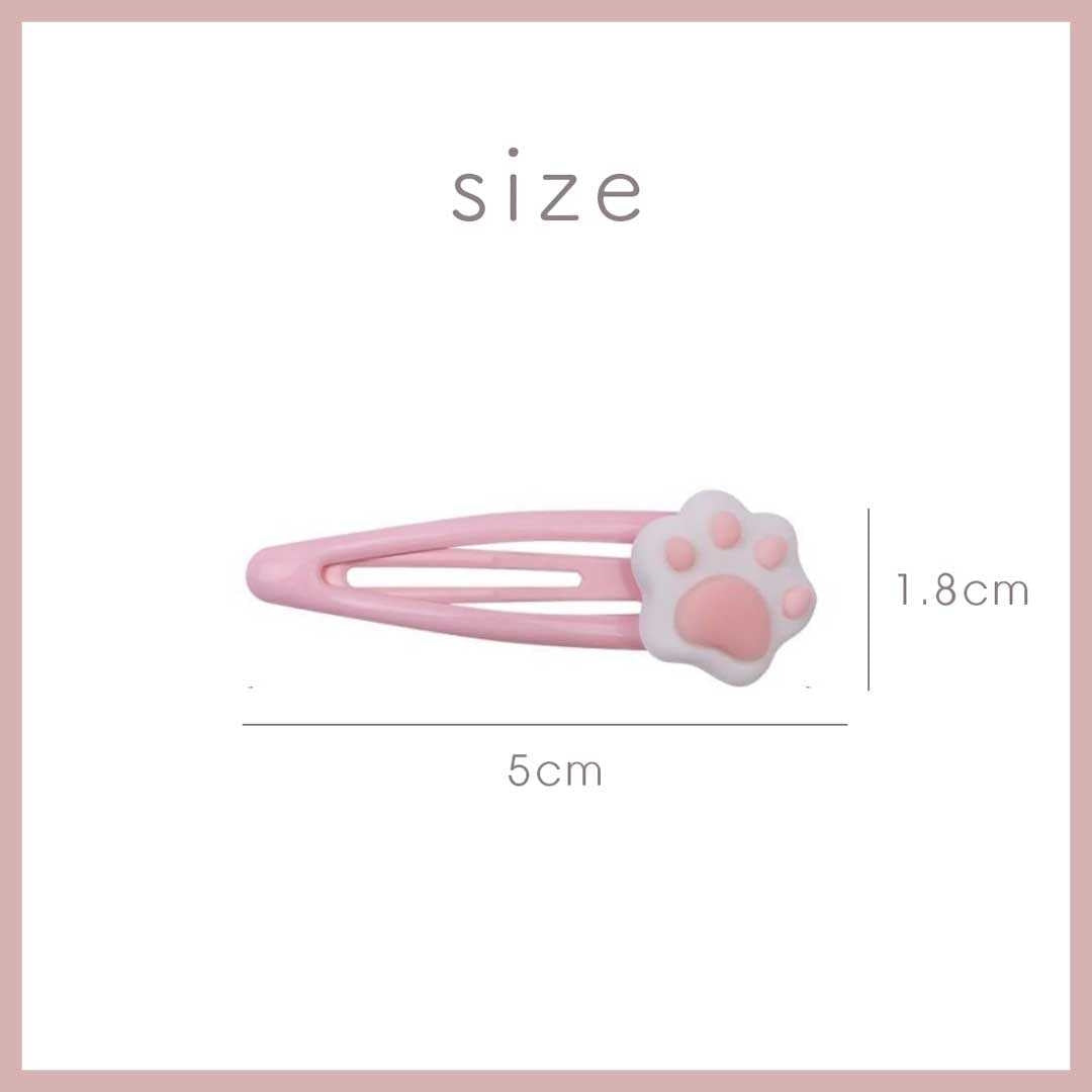 ヘアアクセサリー | 猫の肉球デザイン ヘアピン 10個セット
