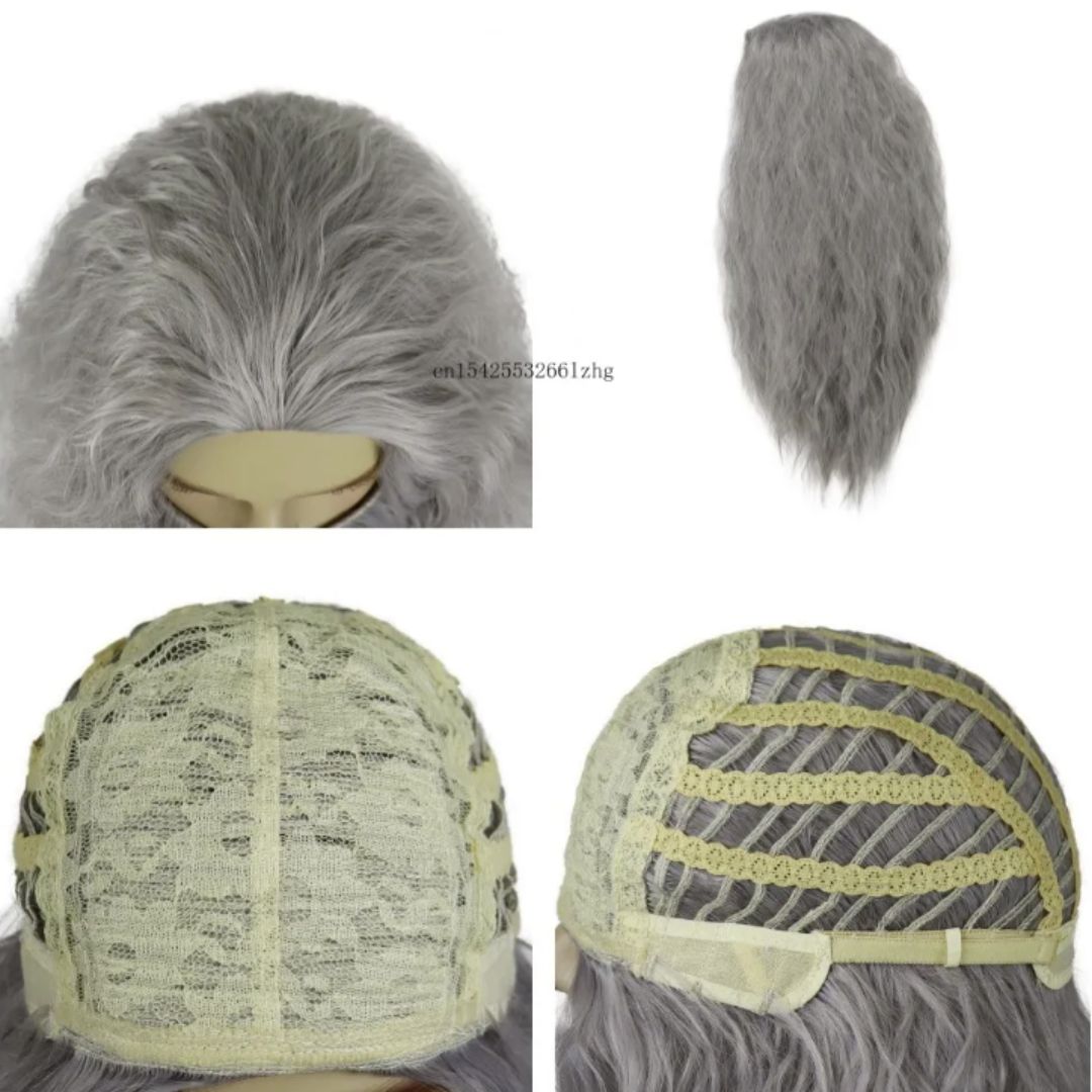 コスプレ小物 | ドワーフ風メンズウィッグ コスプレ用ふさふさヒゲ一体型