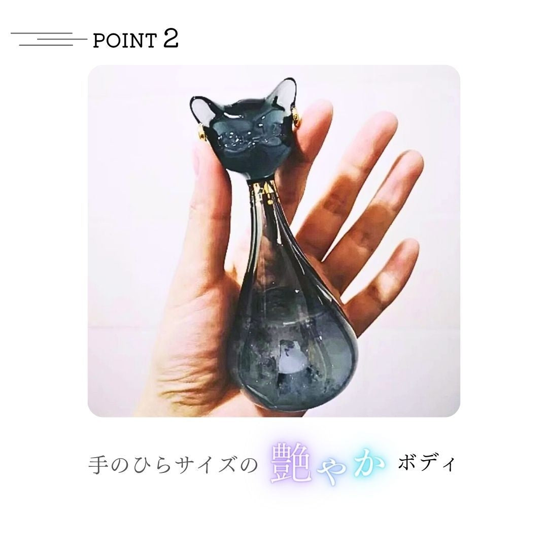 インテリア オブジェ | 猫型ストームグラス 天気予測器 北欧風インテリア