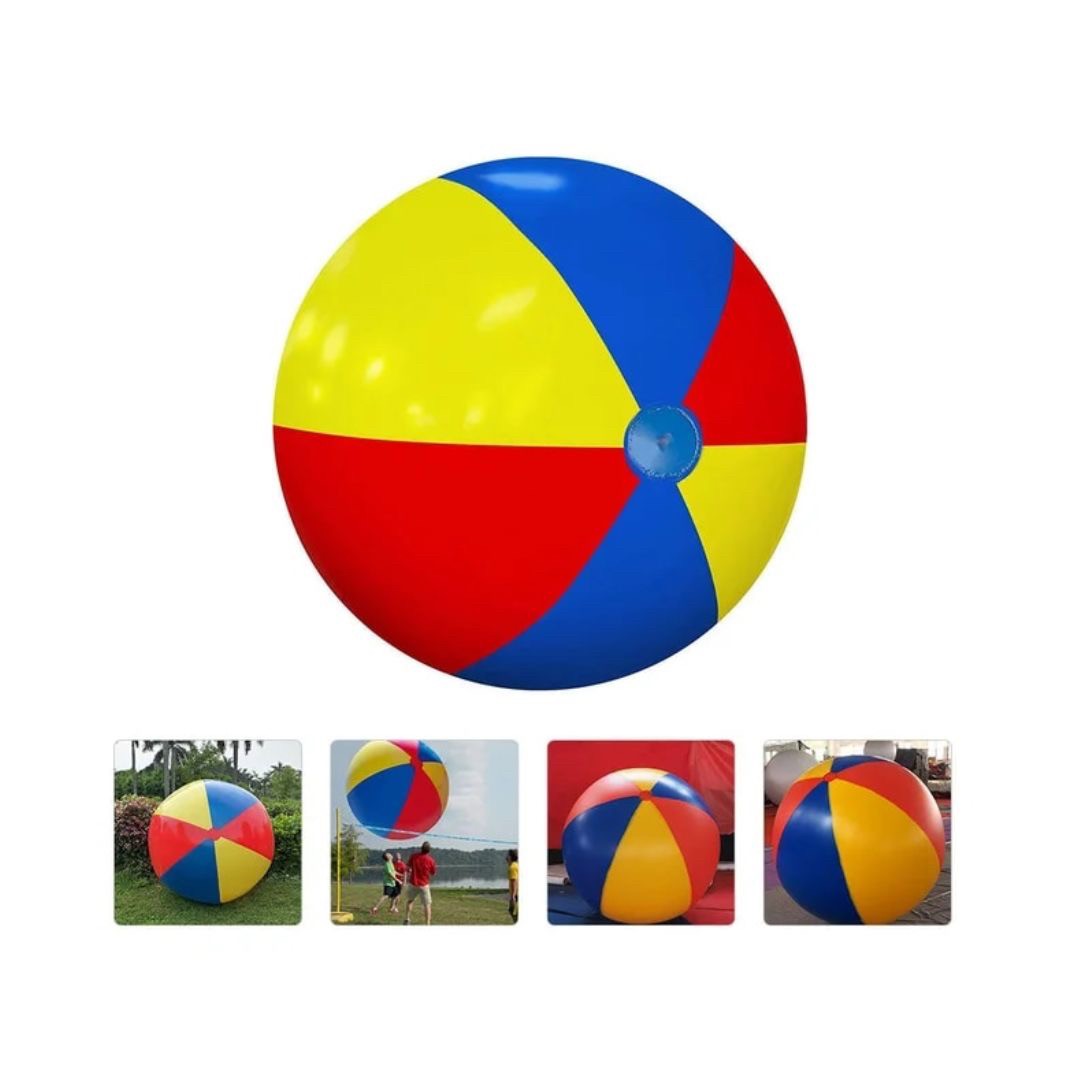 アウトドアグッズ | 巨大ビーチボール200cm - 海・プール用カラフルおもちゃ