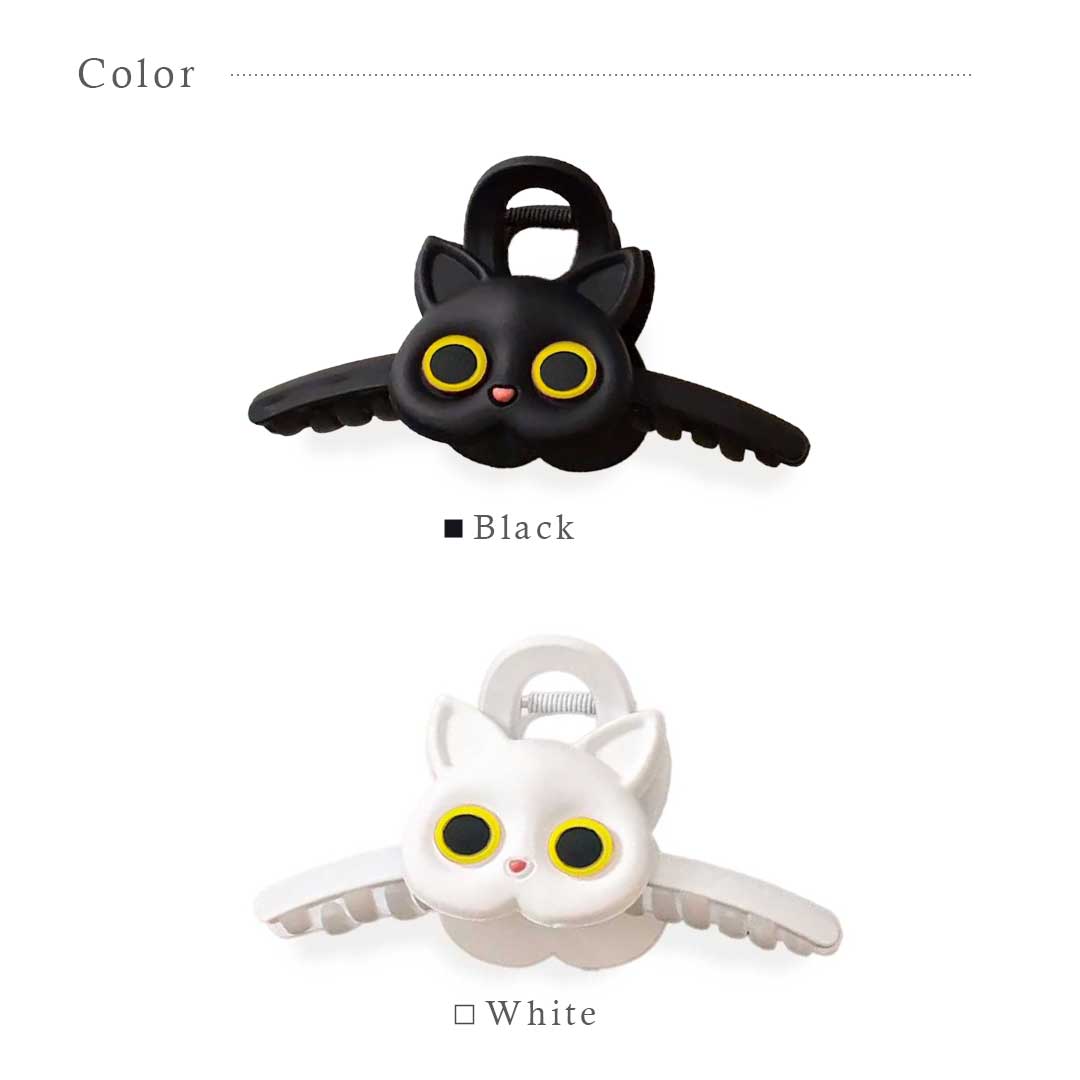 小物 その他 | 白猫・黒猫ヘアクリップ 髪留めアクセサリー