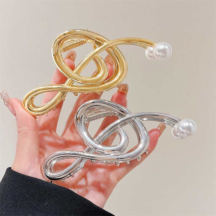 小物 その他 | 音符デザインヘアクリップ ゴールド/シルバー シンプルエスニック