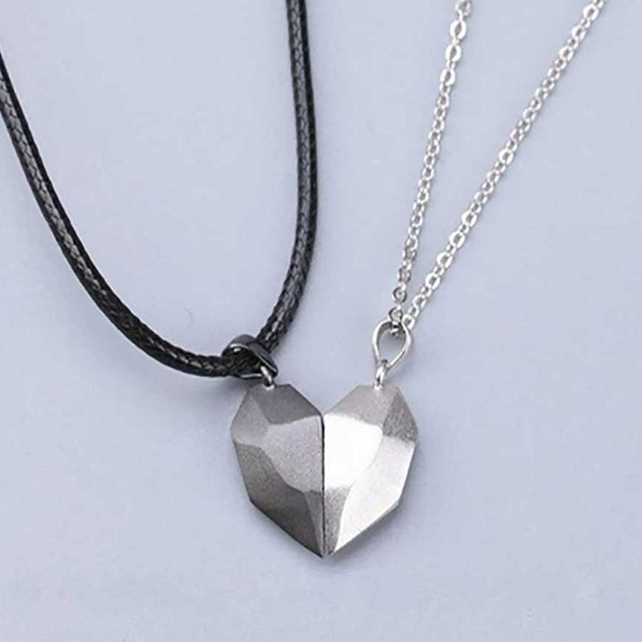 ネックレス | ハート磁石ペアネックレス カップル用