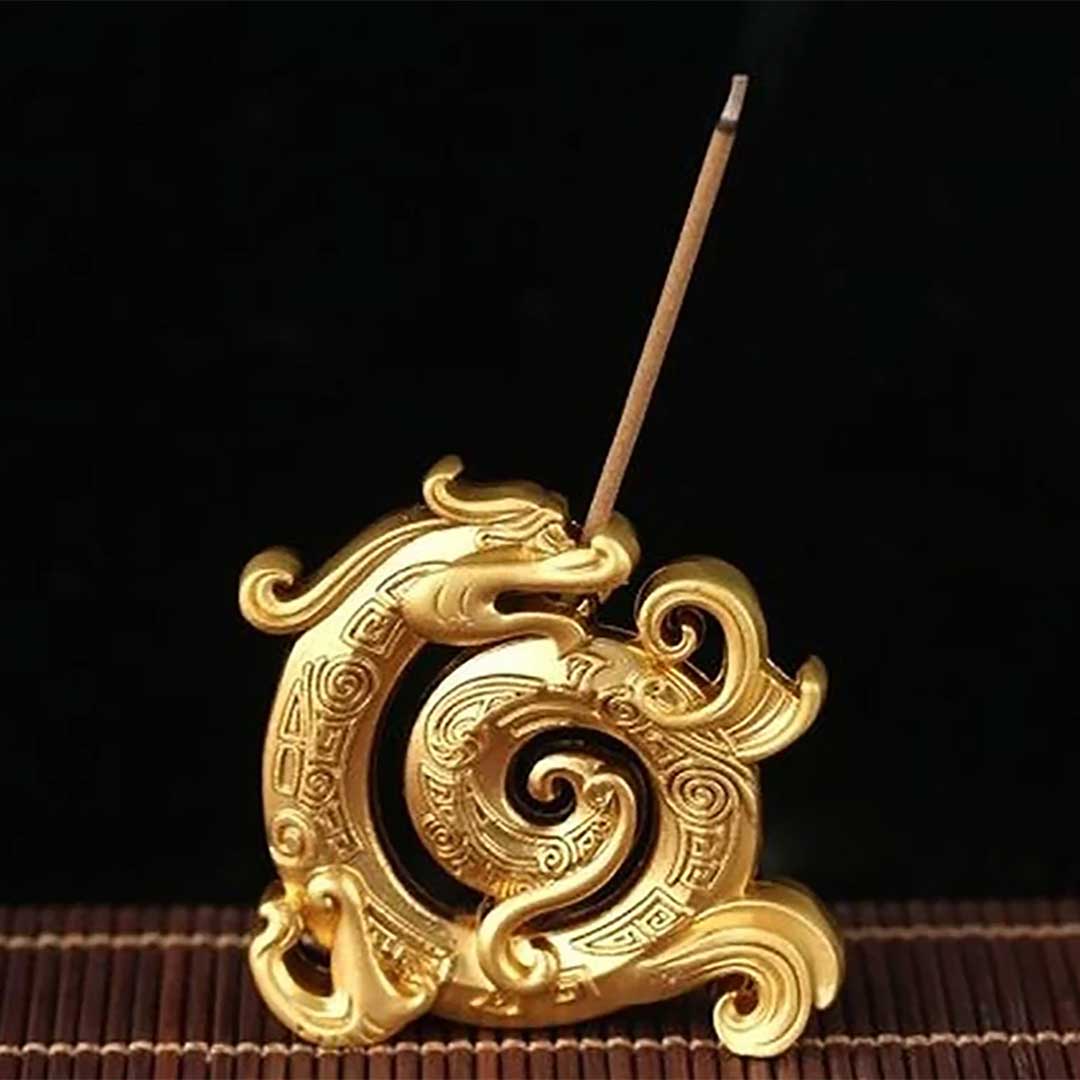 お香 | 金龍お香立て 彫刻ホルダー 開運インテリア