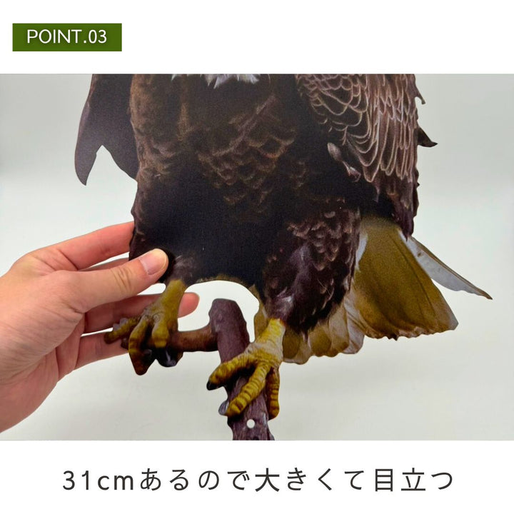 虫よけ 鳥よけ | リアル鷲プリント防鳥反射板