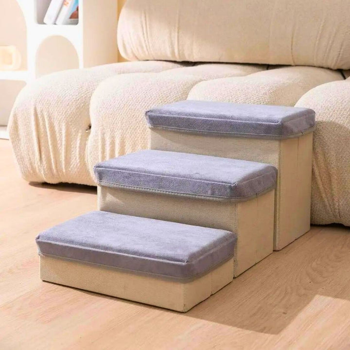 ペットグッズ | ペット用ステップ3段 負担軽減・ケガ防止用品