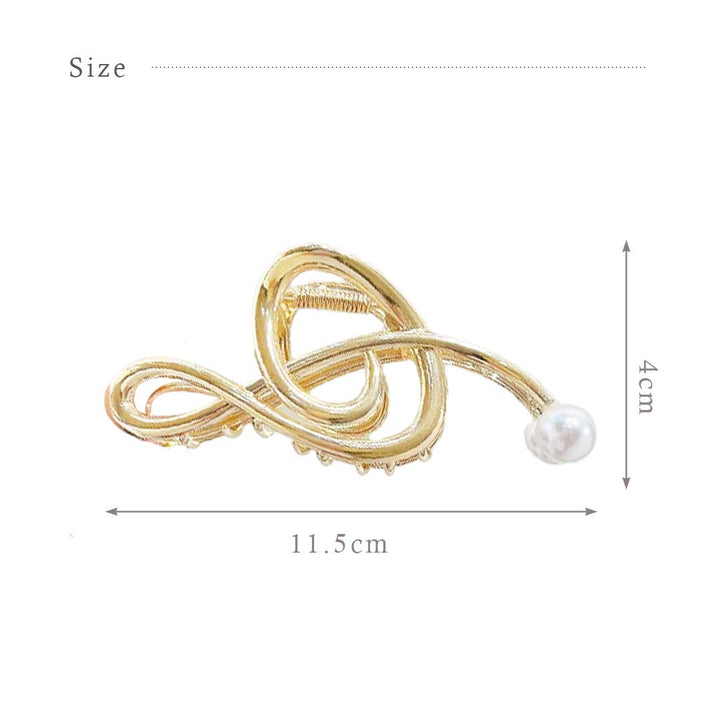 小物 その他 | 音符デザインヘアクリップ ゴールド/シルバー シンプルエスニック