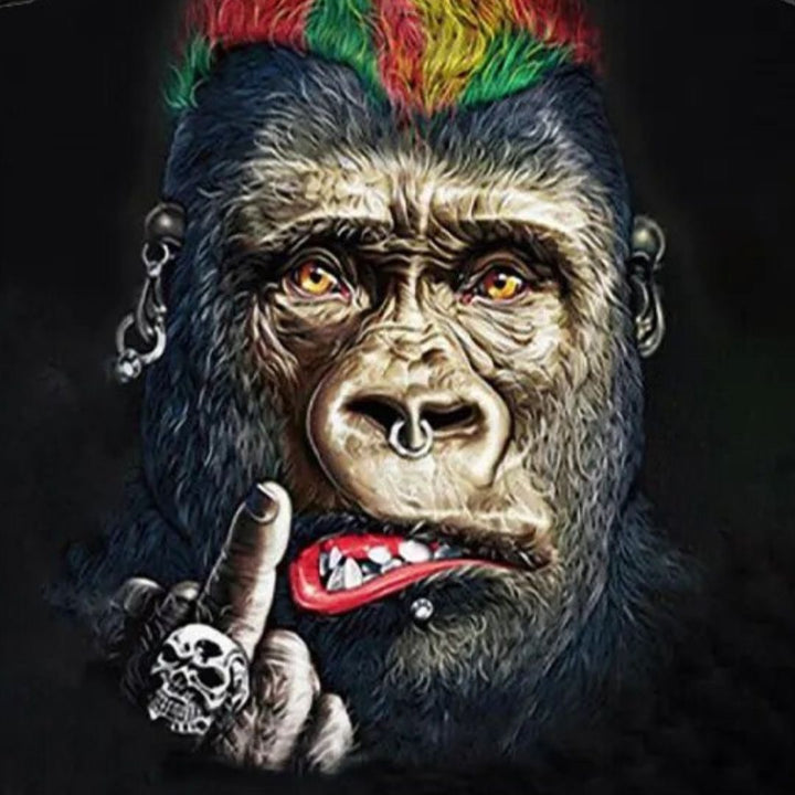 Tシャツ ニット | チンパンゴリラ アニマルプリント 速乾タンクトップ