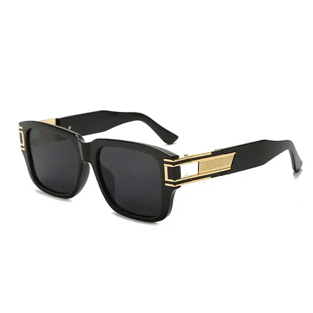 サングラス | ジャガーブラック ゴールデンストライプ サングラス UVカット
