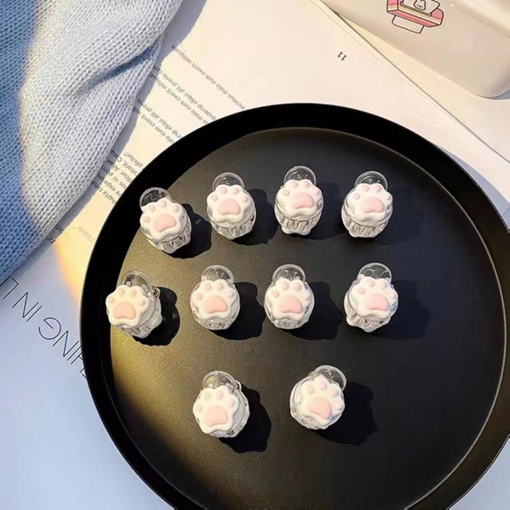 ヘアアクセサリー | 肉球デザイン ヘアクリップ 3個セット - シンプル＆ナチュラル