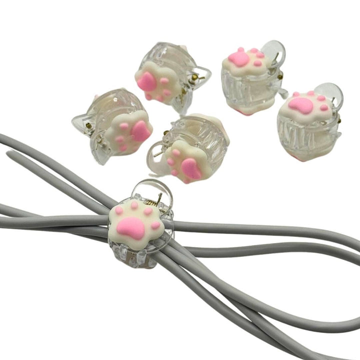 ヘアアクセサリー | 肉球モチーフ ヘアクリップ 12個セット - シンプル＆ナチュラルデザイン