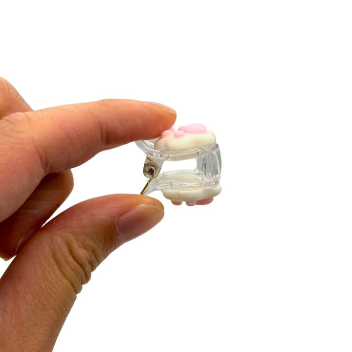 ヘアアクセサリー | 肉球モチーフ ヘアクリップ 12個セット - シンプル＆ナチュラルデザイン