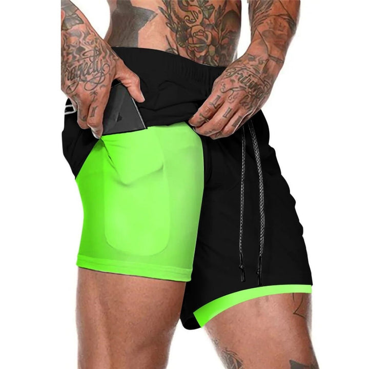 アウトドア用品 その他 | メンズ 速乾 インナー付きランニングショートパンツ