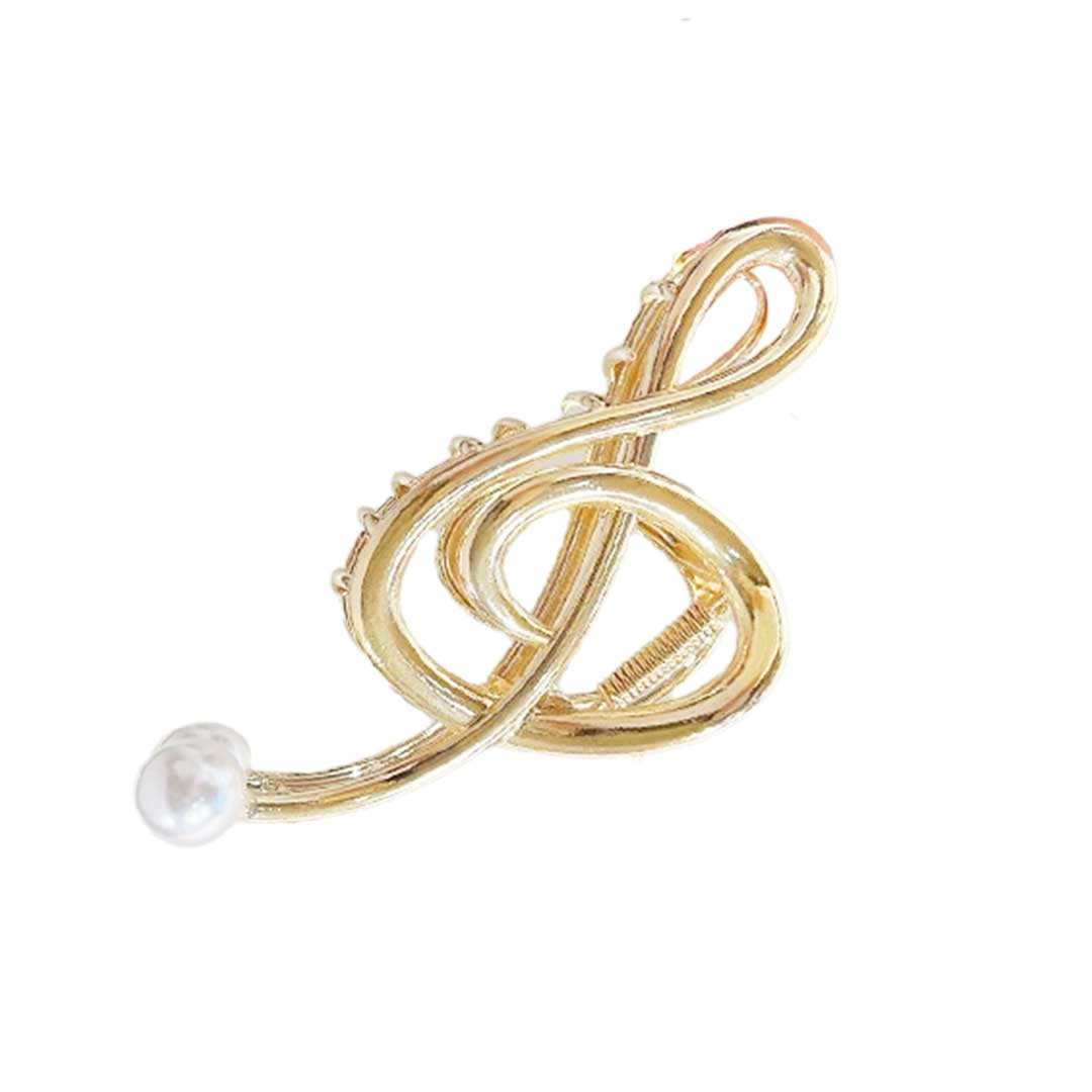 小物 その他 | 音符デザインヘアクリップ ゴールド/シルバー シンプルエスニック