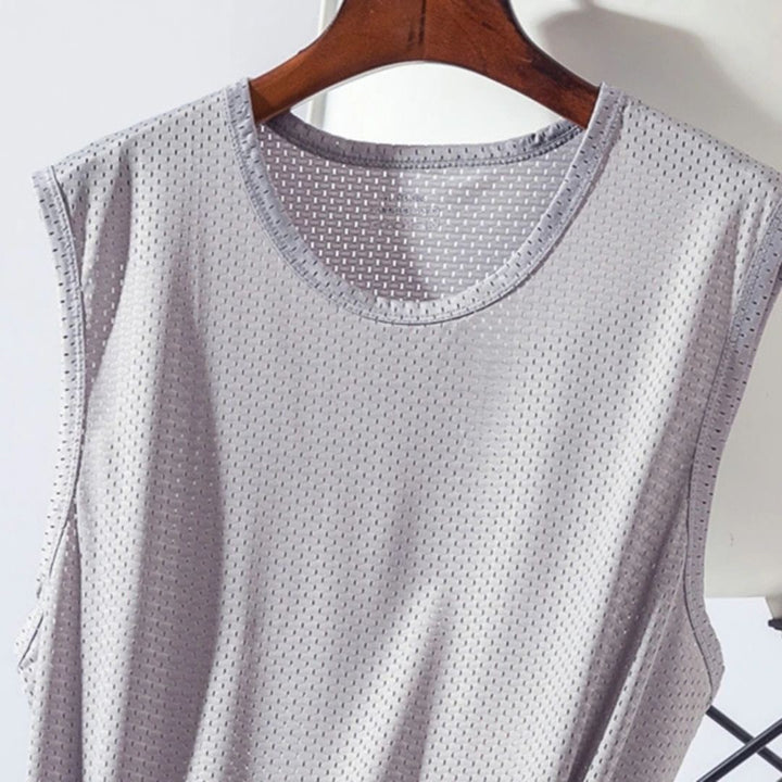 Tシャツ ニット | メンズ 速乾 メッシュ タンクトップ 6枚セット - トレーニング・ランニング用