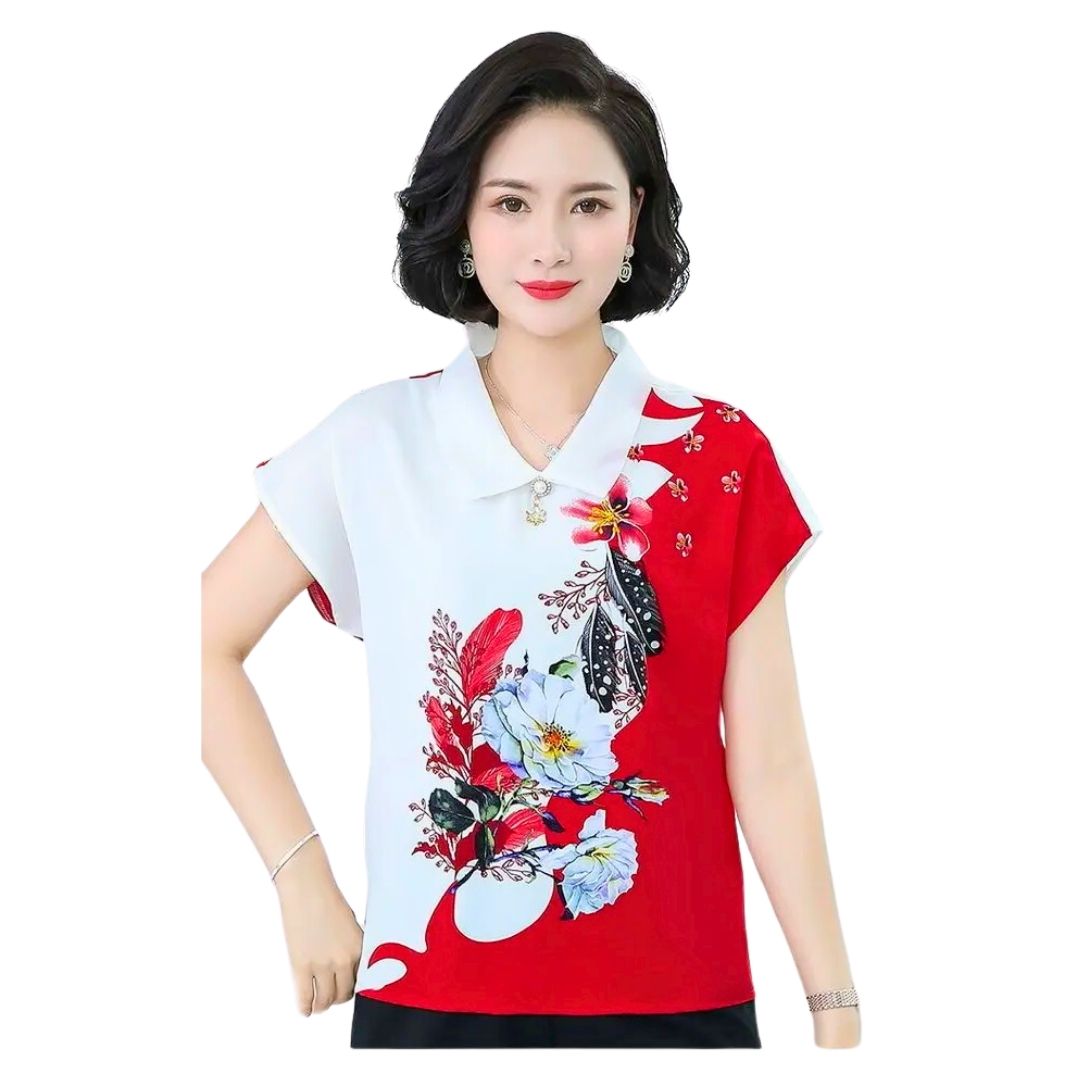 シャツ 女性 | レディース花柄洗練シャツ