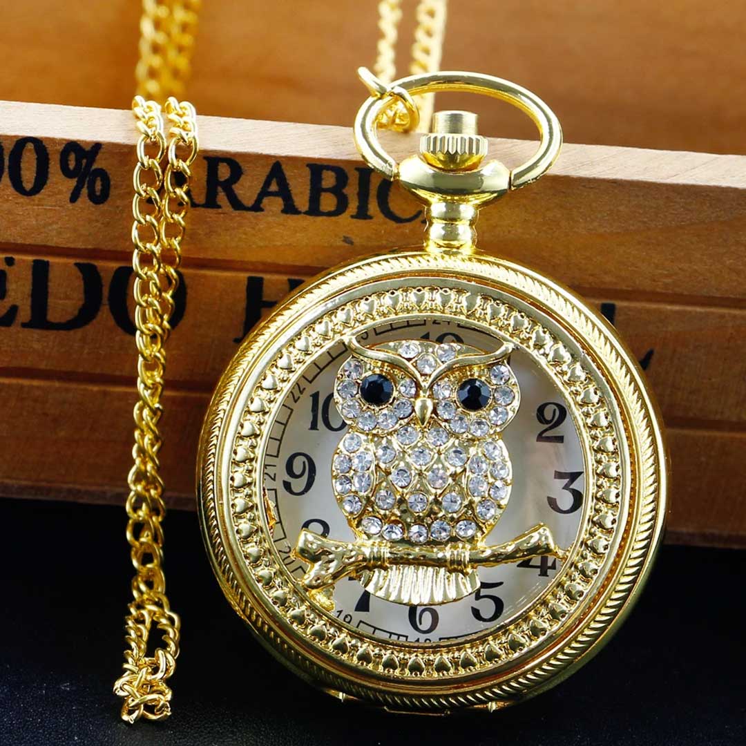 腕時計 | 懐中時計 梟デザイン アンティーク風 ユニセックス