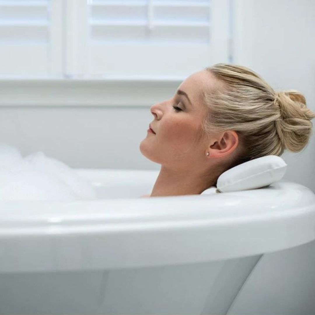 雑貨 その他 | 吸盤付きメッシュバスピロー：リラックス入浴用