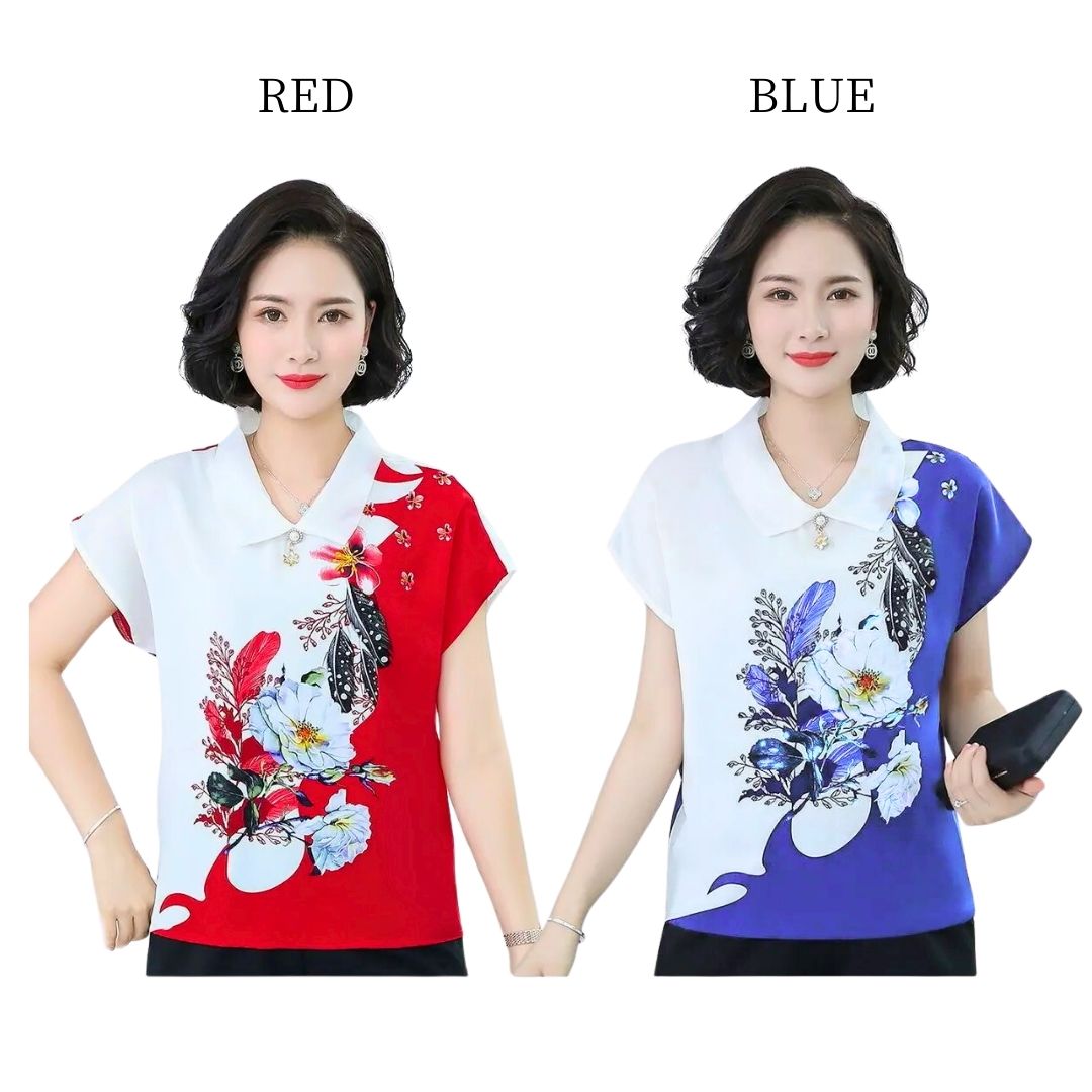 シャツ 女性 | レディース花柄洗練シャツ