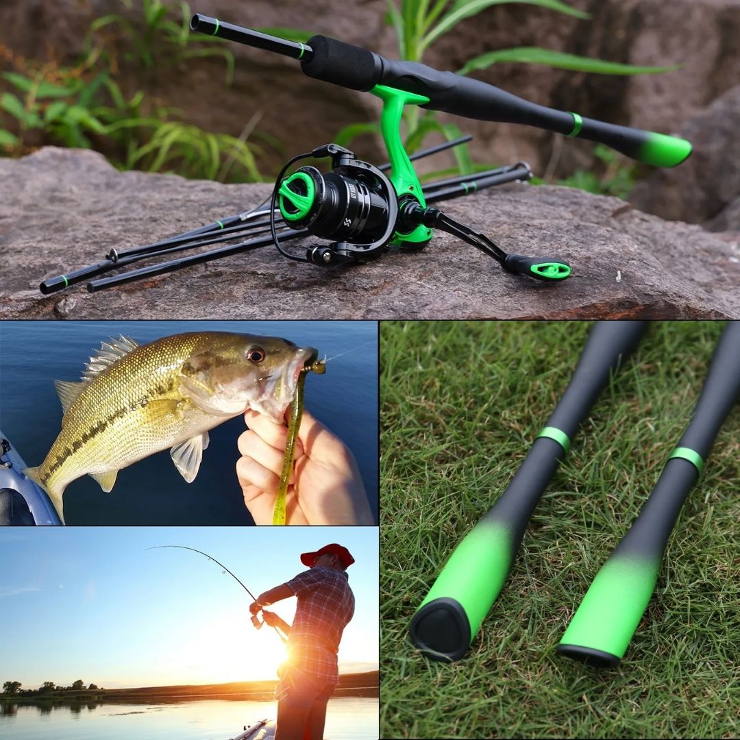 釣り 道具 | 玄武トラベルロッド ライトグリーン 2.1m スピニング・ベイト兼用