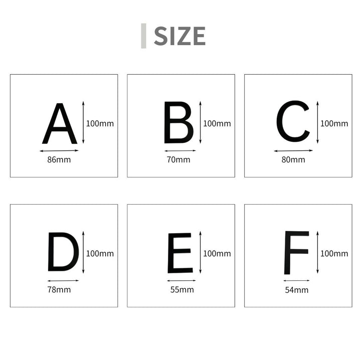 インテリア雑貨 その他 | ゴシック数字の部屋番号プレート（選べる3カラー）