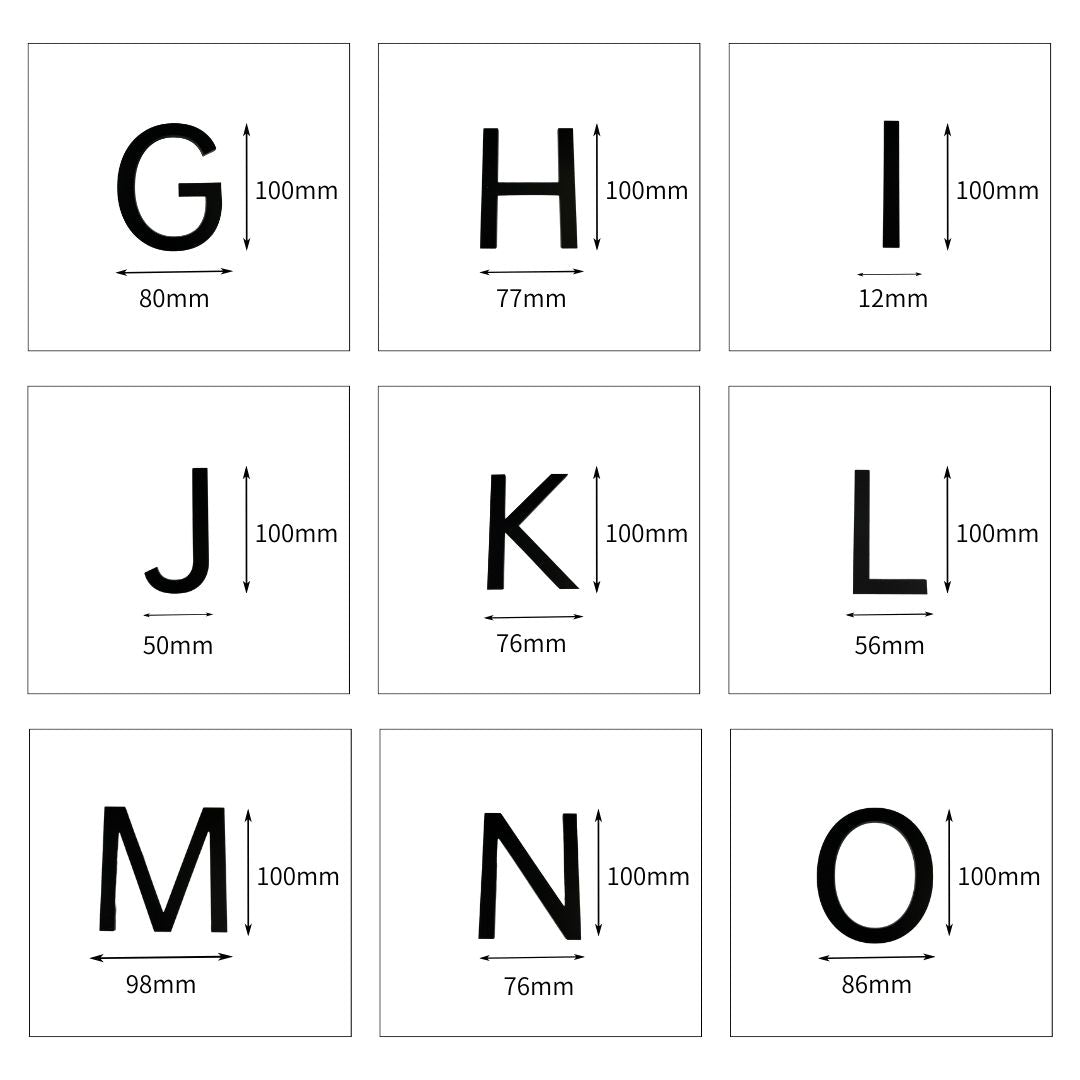 インテリア雑貨 その他 | ゴシック数字の部屋番号プレート（選べる3カラー）