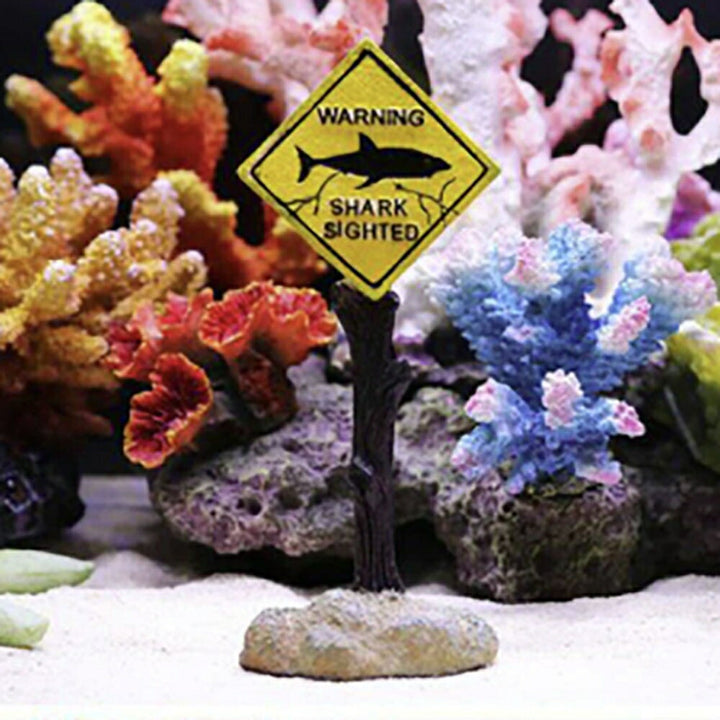 ペットグッズ | サメ注意アクアリウム看板 - オブジェ・インテリア置物