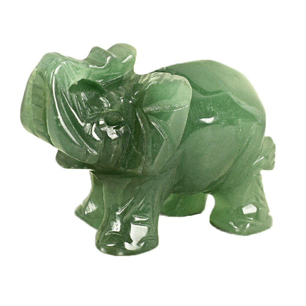 風水 インテリア | 翡翠色ガネーシャ象置物 - 開運・財運向上のお守り