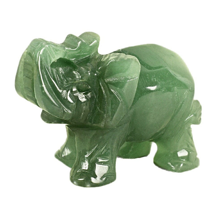 風水 インテリア | 翡翠色ガネーシャ象置物 - 開運・財運向上のお守り