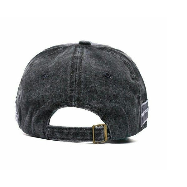 キャップ | ヴィンテージ風調整可能キャップ - 男女兼用フリーサイズ