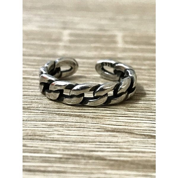 リング | シルバー925 チェーンリング 指輪 - ユニセックス・シンプルスタイル