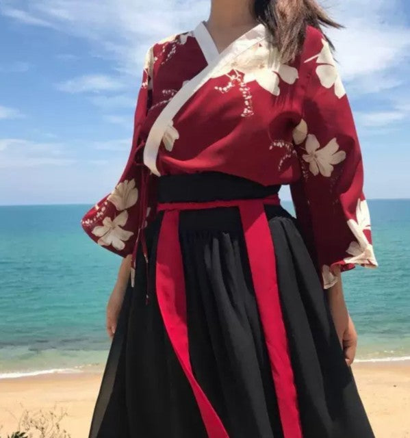 小物 その他 | ハイビスカス花柄袴セット - 卒業式・入学式向け