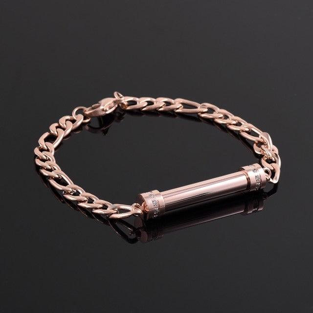 ブレスレット | 遺骨カプセルブレスレット シルバー/ローズゴールド 手元供養アクセサリー