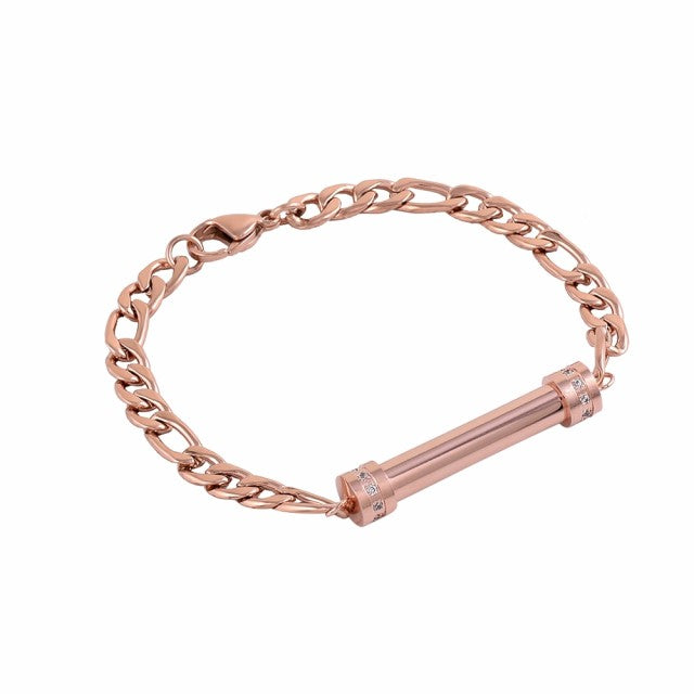 ブレスレット | 遺骨カプセルブレスレット シルバー/ローズゴールド 手元供養アクセサリー