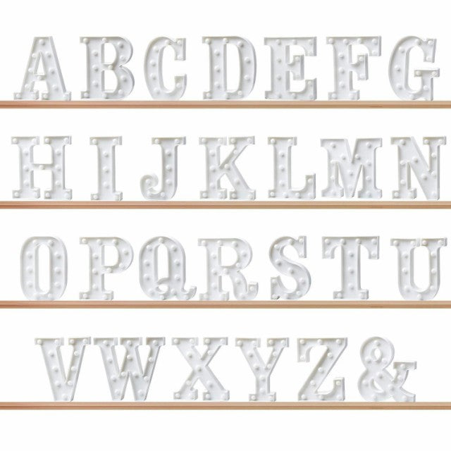インテリア照明 | 特大アルファベットマーキーライト A〜T