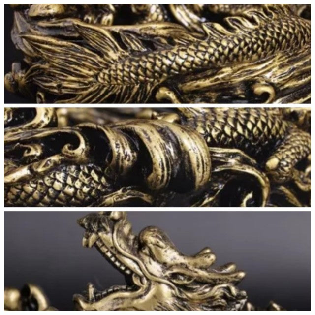 風水 インテリア | 高級ガラス灰皿「守護龍」 - 風水インテリア小物入れ