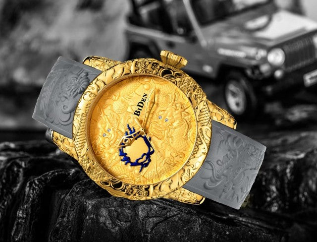 腕時計 | BIDEN シードラゴン 和柄メンズ腕時計