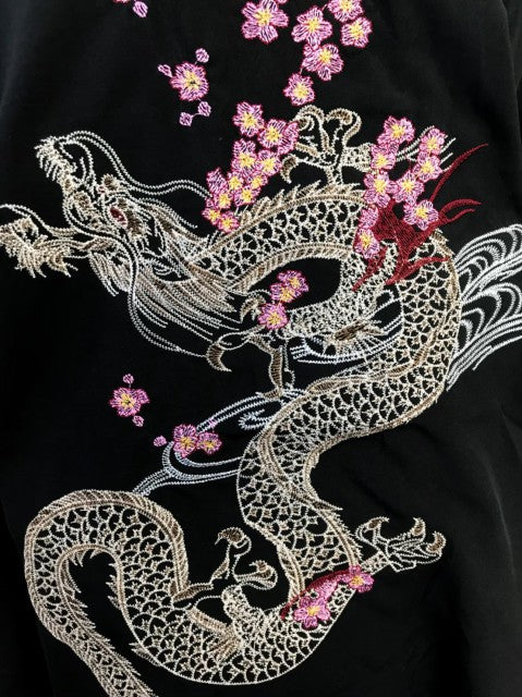 はっぴ | 昇龍と桜刺繍 法被 カーディガン