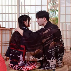 はっぴ | 狼柄和風羽織り - お祭り用メンズ・レディース衣装