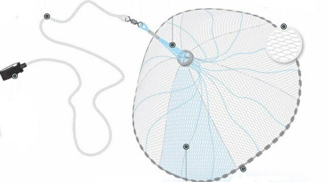 釣り 道具 | 手投げ漁網 投網 フィッシング用
